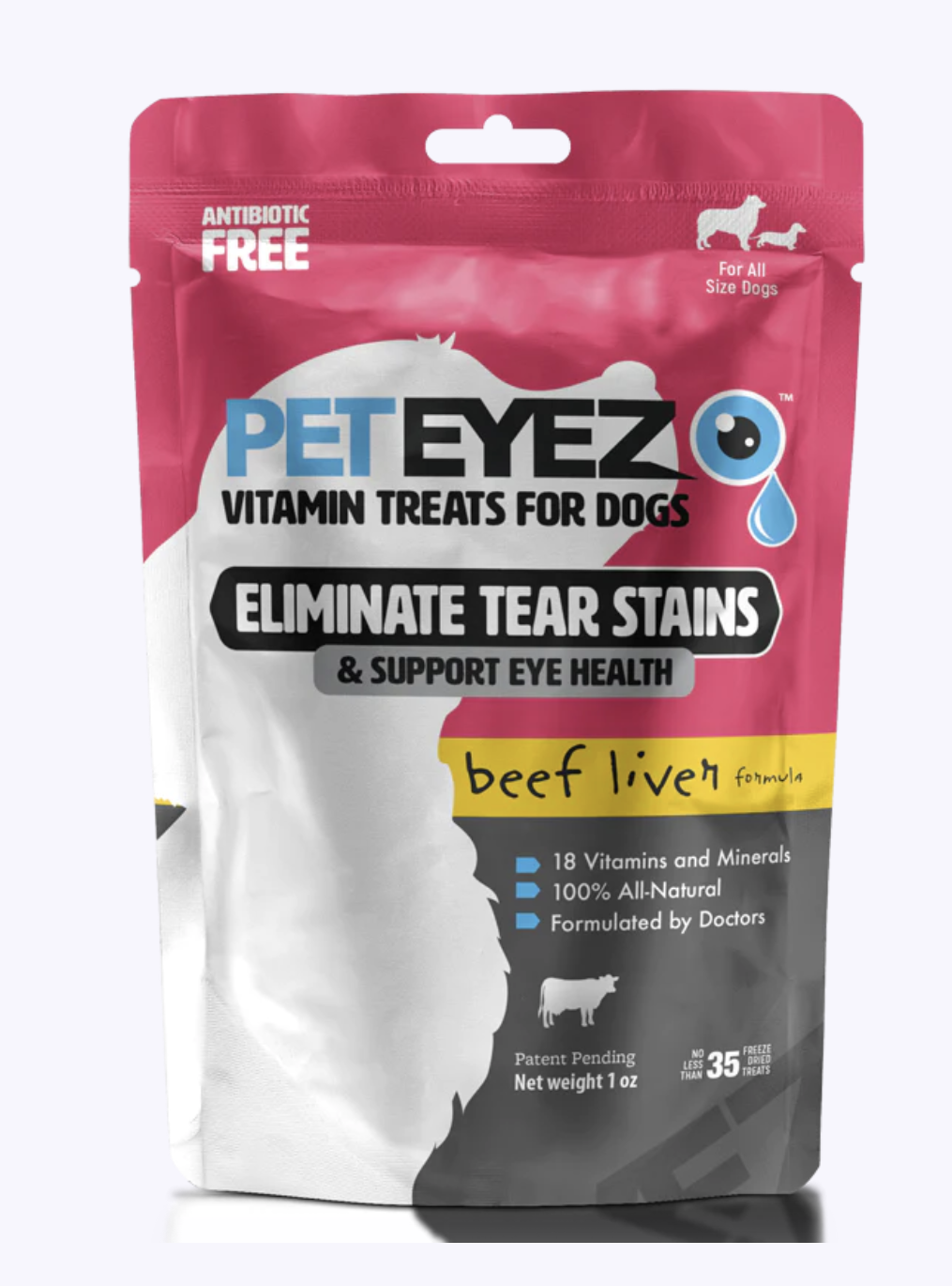Pet Eyez Dog Eye Tear Stain Remover Eye Vitamin Treats for Dogs Uptown Pup Healthy Pet Food